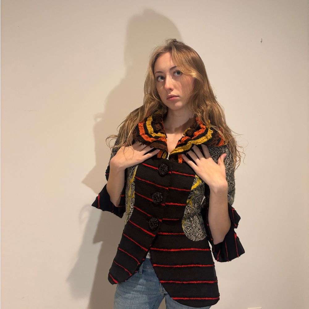 An Ren Striped button Jacket